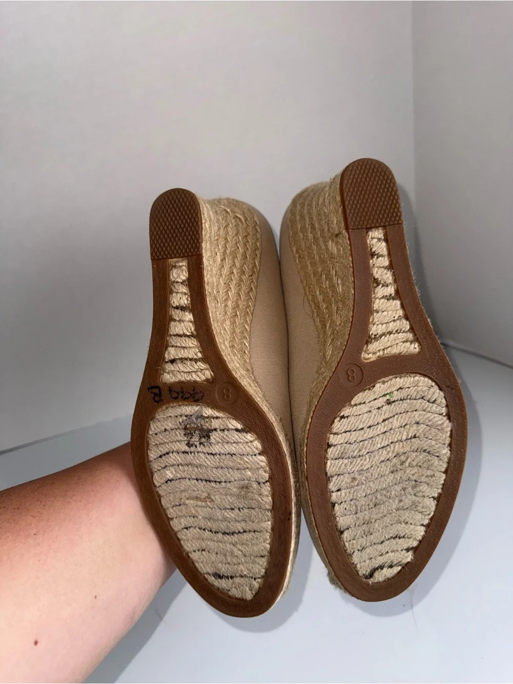 J.CREW Beachy Wedge Espadrille Closed Toe Pumps in tan for Women 8